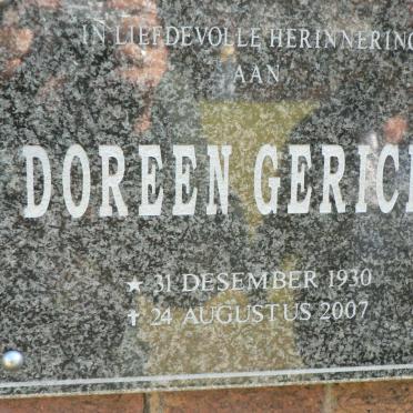 GERICKE Doreen 1930-2007