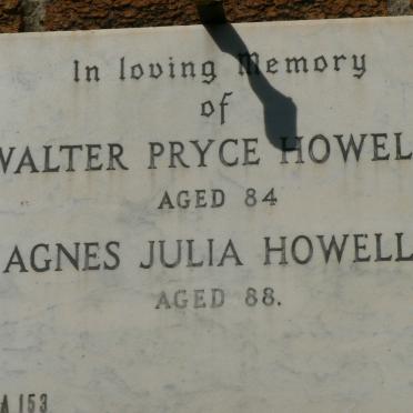 HOWELLS Walter Pryce &amp; Agnes Julia