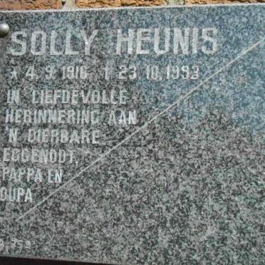 HEUNIS Solly 1916-1993
