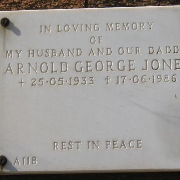 JONES Arnold George 1933-1986