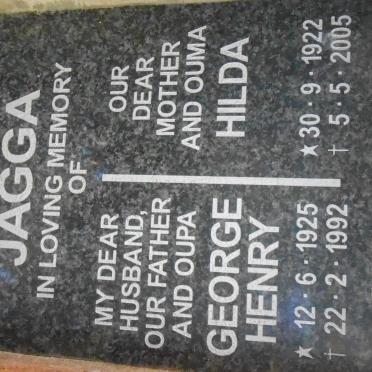JAGGA George Henry 1925-1992 &amp; Hilda 1922-2005
