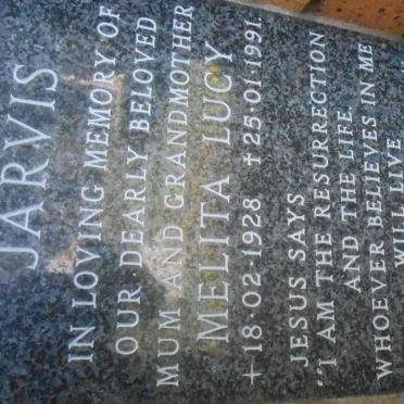 JARVIS Melita Lucy 1928-1991