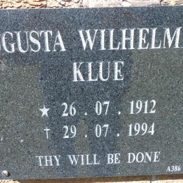 KLUE Augusta Wilhelmina 1912-1994