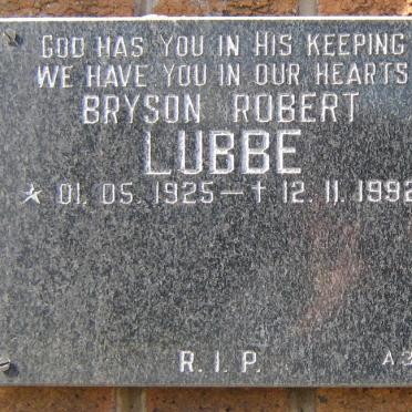LUBBE Bryson Robert 1925-1992