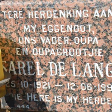 LANGE Sarel, de 1921-1995