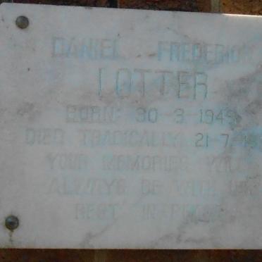 LOTTER Daniel Frederick 1949-1992