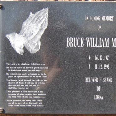 McLEAN Bruce William 1927-1992