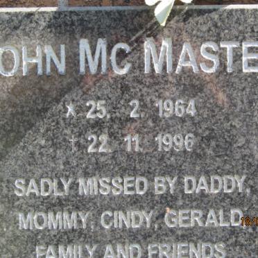 Mc MASTER John 1964-1996