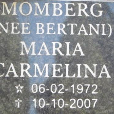 MOMBERG Maria Carmelina nee BERTANI 1972-2007