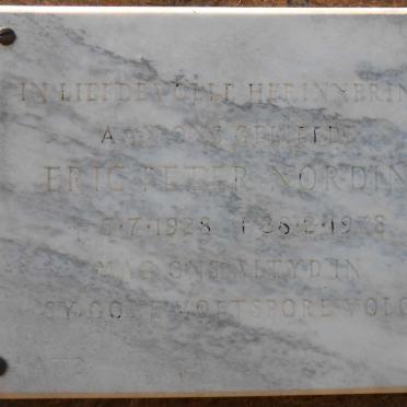 NORDIN Eric Peter 1928-1978