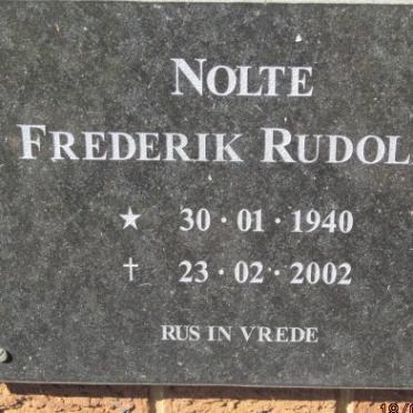 NOLTE Frederik Rudolph 1940-2002