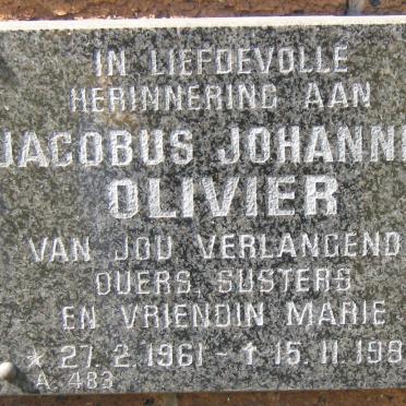 OLIVIER Jacobus Johannes 1961-1995