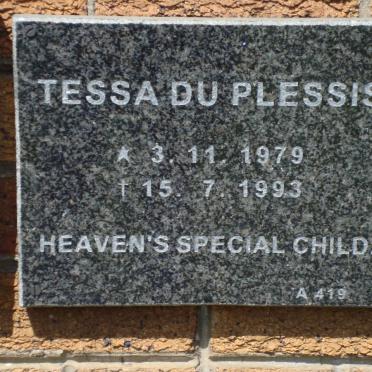 PLESSIS Tessa, du 1979-1993