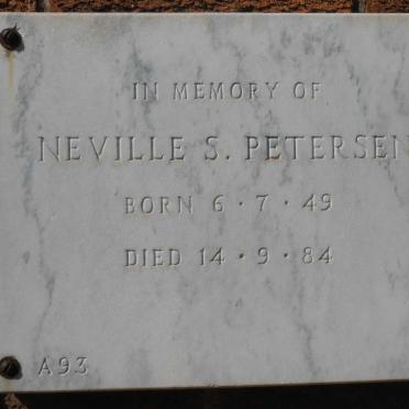 PETERSEN Neville S. 1949-1984