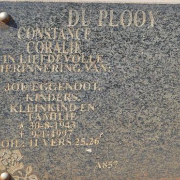 PLOOY Constance Coralie, du 1943-1997