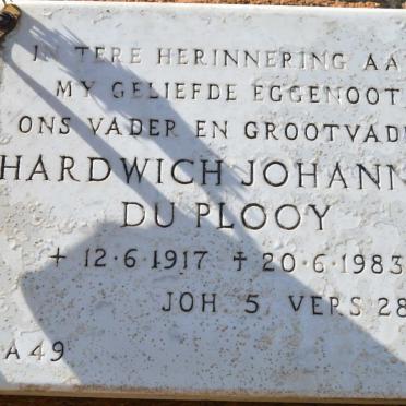 PLOOY Hardwich Johannes, du 1917-1983