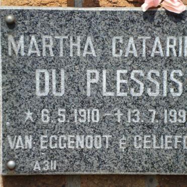 PLESSIS Martha Catarina, du 1910-1992