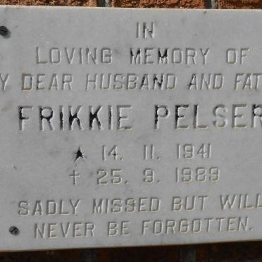 PELSER Frikkie 1941-1989