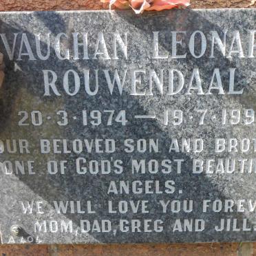 ROUWENDAAL Vaughan Leonard 1974-1993