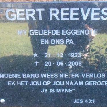 REEVES Gert 1923-2008