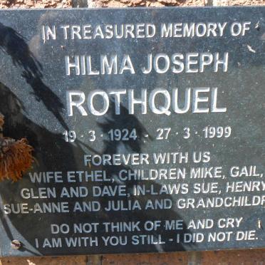 ROTHQUEL Hilma Joseph 1924-1999