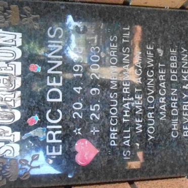 SPURGEON Eric Dennis 1938-2003