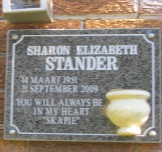STANDER Sharon Elizabeth 1951-2009