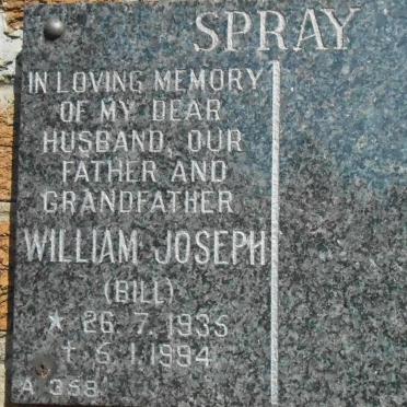SPRAY William Joseph 1935-1994