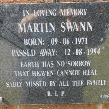 SWANN Martin 1971-1994