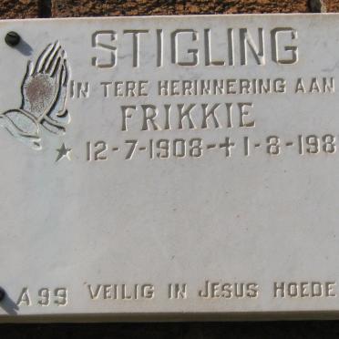 STIGLING Frikkie 1908-1985
