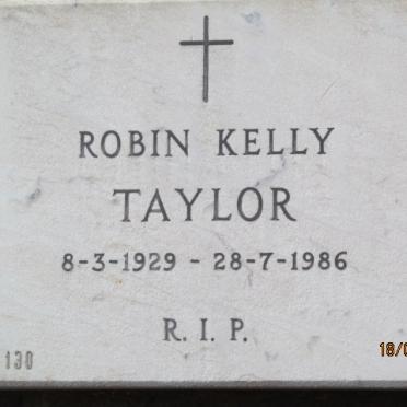 TAYLOR Robin Kelly 1929-1986