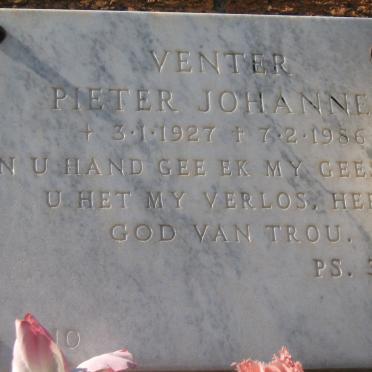 VENTER Pieter Johannes 1927-1986