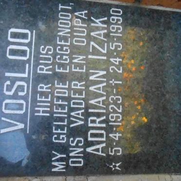 VOSLOO Adriaan Izak 1923-1990