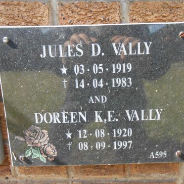 VALLY Jules D. 1919-1983 &amp; Doreen K.E. 1920-1997