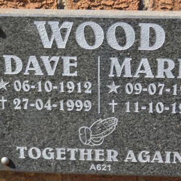 WOOD Dave 1912-1999 &amp; Marie 1915-1997
