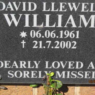 WILLIAMS David Llewelyn 1961-2002