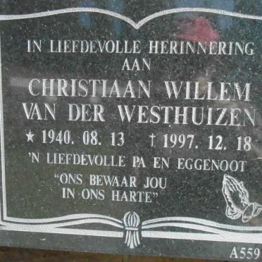WESTHUIZEN Christiaan Willem, van der 1940-1997