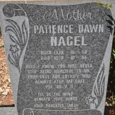 NAGEL Patience Dawn 1939-1979
