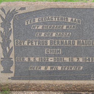 NAUDÉ Petrus Bernard 1902-1949