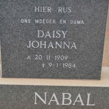 NABAL Daisy Johanna 1909-1984