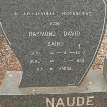 NAUDE Raymond David Baird 1957-1982