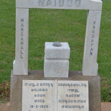 NAIDOO Mangamall Vardapan 1920-1949