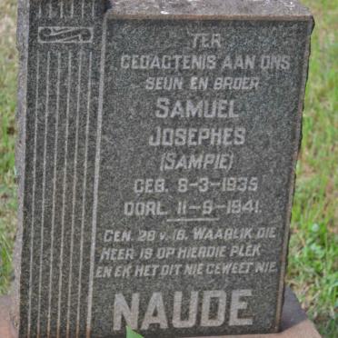 NAUDE Samuel Josephes 1935-1941