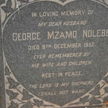 NDLEBE George Mzamo -1952