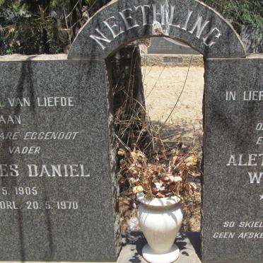 NEETHLING Andries Daniel 1905-1970 &amp; Aletta Martina Wilhelmina 1912-1992
