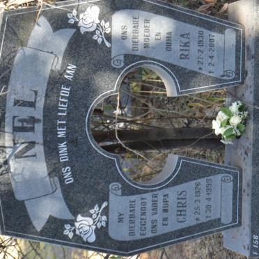 NEL Chris 1926-1999 &amp; Rika 1930-2007