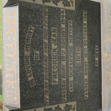 NEUWERTH Fredrick Jean -1944 &amp; Edith -1961 :: NEUWERTH Montague Oatley 1915-2001