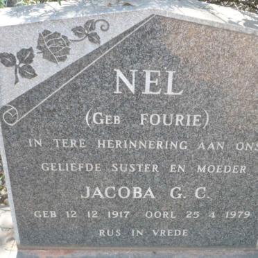 NEL Jacoba G.C. nee FOURIE 1917-1979