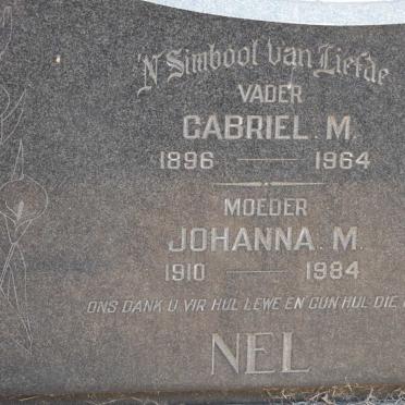 NEL Gabriel M. 1896-1964 &amp; Johanna M. 1910-1984