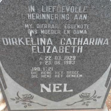 NEL Dirkelina Catharina Elizabeth 1929-1983